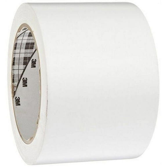 3M 43183 General Purpose Vinyl Tape 764 White, 3 in x 36 yd 5.0 mil (Pack of 1)