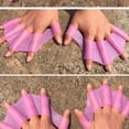 thumbnail image 4 of WIFKLSIIPG Gants de Natation en Silicone Palmes de Natation Paume Doigt Gants Webbed, 4 of 4