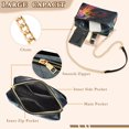 thumbnail image 3 of FORMRS Women Crossbody Purse with Chain Strap Vegan Leather Shoulder Handbag, Black Astronaut, 3 of 7