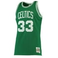 thumbnail image 2 of Men's Mitchell & Ness Larry Bird Kelly Green Boston Celtics Hardwood Classics Swingman Jersey, 2 of 7