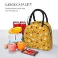 thumbnail image 5 of Salouo Bees And Ladybug for Insulated Lunch Bag for Women/Men - Leakproof Cooler Tote Bag Organizer - Reusable Lunch Box for Office Picnic Hiking Beach-One Size, 5 of 6