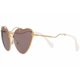thumbnail image 2 of Miu Miu Sunglasses MU55RS 55RS 7OE6X1 Women Gold Frame/Dark Brown Lens BRAND NEW, 2 of 6
