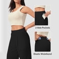 thumbnail image 5 of Pants for Women Casual Work Stretchy Slim Fit Trousers Office Slacks with Pockets, 5 of 6