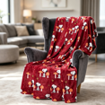 thumbnail image 3 of Halloween Plush Throw Blanket, Oversized Velvet Soft Fall Blanket with Cartoon Print Design, Comfortable Warm Seasonal Blanket for Bedroom & Living Room, 3 of 5