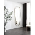 thumbnail image 2 of Matilda Oval Wall Mirror, 5MM Thickness, Gold Polished Stainless Steel Frame., 2 of 2