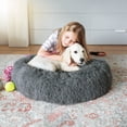thumbnail image 2 of Pet Boutique | Cama Perro Anti-estrés y Ortopédica Mediana | Pelo Largo, Borde Elevado, Lavable y Antideslizante | Confort Premium para Mascotas, 2 of 7