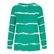 thumbnail image 5 of ICHUANYI Clearance Women Long Sleeves Casual Shirts Printing Round Neck Sweatshirt Pullover Loose Tunic Tops(Mint Green, S) ICHUANYI WER2023080905919, 5 of 6