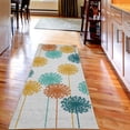 thumbnail image 2 of Dandelion Decorative Rug, Abstract Wildflower Silhouettes Botanical Inspirations Meadow in Summer Season, Quality Carpet for Bedroom Dorm and Living Room, 6 Sizes, White Apricot, by Ambesonne, 2 of 2