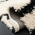 thumbnail image 5 of SAFAVIEH Venus Sophie Striped Shag Area Rug, 9' x 12', Ivory/Black, 5 of 8