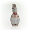 thumbnail image 5 of Alpine Corporation 16" x 13" x 30" Light-Up Metal Barrel Snowman Holiday Décor, Gray, 5 of 12