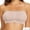 Beige, variant on Aobny Pretty Womens Bras Sleep Beige Nylon Strapless Minimizer Bandeau Cute Juniors Bras,36-40