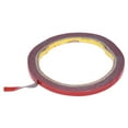 thumbnail image 2 of 10X Strong Permanent Double Sided Super Sticky Foam Tape Roll for Vehicle Car, Red 6MMx3M, 2 of 4