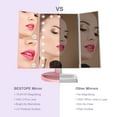 BESTOPE Trifold Makeup Vanity Mirror with Lights, 1X/2X/3X