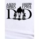 thumbnail image 4 of Women Crewneck Print Short Sleeve T-Shirts Summer Tees Loose Fit Graphic TopsFather's Day Inspired Women's Casual Fashion Tee, Round Neck Short Sleeve T-Shirt with "A Son's Hero, A Daughter's Love", 4 of 7