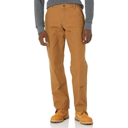 Carhartt Men's Rugged Flex Relaxed Fit Duck Double Front Pant, Brown ...