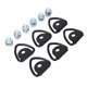 thumbnail image 5 of Anclajes De Amarre Con Anillo En V, Pernos Resistentes En Anillos En V, Revestimiento Negro De Acero Para Camión, RV, Barco, 5 of 7