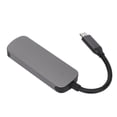 thumbnail image 4 of USB C Hub 4 en 1 Carcasa de metal gris 4K HD PD Carga rápida Divisor USB C ampliamente compatible para computadora portátil Teléfono de escritorio Gris, 4 of 10
