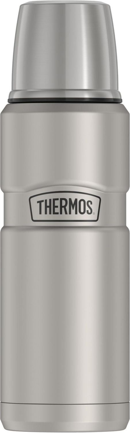 Thermos Stainless King Vacuum-Insulated 16 Oz Compact Bottle, 16 Oz, Matte Steel