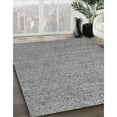 thumbnail image 3 of Ahgly Company Machine Washable Indoor Rectangle Industrial Modern Silver Gray Area Rugs, 7' x 9', 3 of 7