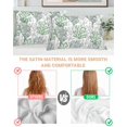 thumbnail image 3 of Sage Green Gray Coral Coastal Pillow Cases King Size Set of 2, Smooth Satin Pillowcase for Hair and Skin, Summer Beach Seaside Nautical Decorative Cooling Bed Pillow Covers with Zipper, 20x36 Inches, 3 of 5