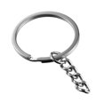 thumbnail image 6 of SagaSave 20Pcs Metal Split Rings Chain Circle Key Ring Keychain Silver, 6 of 6