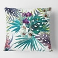 thumbnail image 2 of Designart Retro Floral Botanical Design II' Mid-Century Modern Throw Pillow - 16x16, 2 of 2