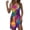 Multicolor, variant on Womens Hawaii Dress Floral Print Sleeveless Tank Dress Comfy Round Neck Tunic Cover-Ups Going Out Mini Dress Summer 2026 Multicolor XL