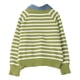 thumbnail image 5 of HongQid Womens Striped Sweater Shirts Lapel V Neck Long Sleeve Strip Knit Pullover Casual Layer Top Jumper Y2K Shirt, 5 of 8