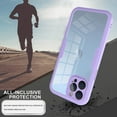thumbnail image 6 of Dteck for iPhone 14 Pro Case, Full Body Rugged Case with Built-in Touch Sensitive Anti-Scratch Screen Protector, Soft TPU Bumper Case for iPhone 14 Pro 6.1 inch 2022,Purple, 6 of 7