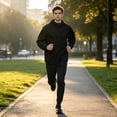 thumbnail image 6 of MERIDIANO Men's Windbreaker Jackets for Men - Lightweight Packable Hooded Jacket with Sling Bag, 6 of 12
