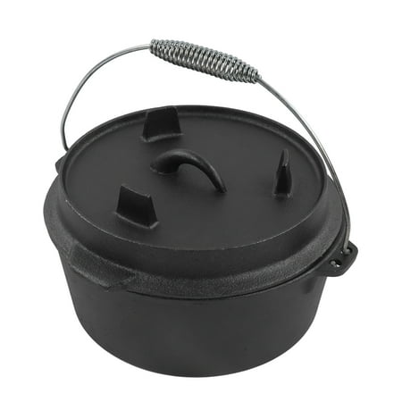 

Demonsen Dutch Oven Camping with Lid Nonstick Multifunction Cook Evenly Dutch Oven with Thermometer Notch for Camping Cooking Dutch Oven Cast Iron