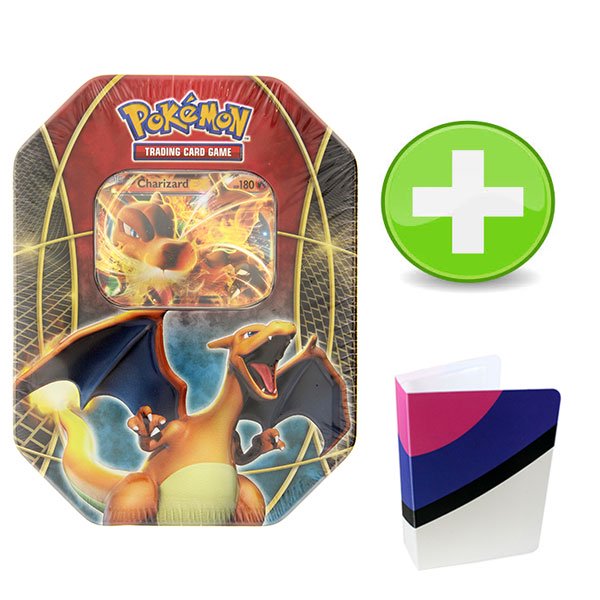 Pokemon Charizard EX Tin with 1 Master Ball Colorway Mini Binder