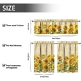 thumbnail image 7 of Sunflower Kitchen Curtains Sets for Windows Summer Sink Window Valance 3 Piece Set Sunflower Kitchen Decor for Living Room Bedroom, 7 of 7