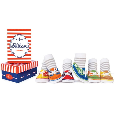 Trumpette Baby Boys Sailor Socks, 6-Pack