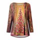 thumbnail image 4 of Camiseta holgada con estampado navideño para mujer, cuello redondo, manga larga Pompotops  FGAJ9461, 4 of 5