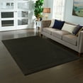 Mainstays Dylan Solid Diamond Olefin Black Indoor Area Rug, 4'x5'4