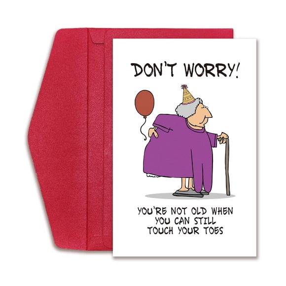 Tarjeta de cumpleaños RollupJoy Funny Rude Friendship para 50 a 90 cumpleaños