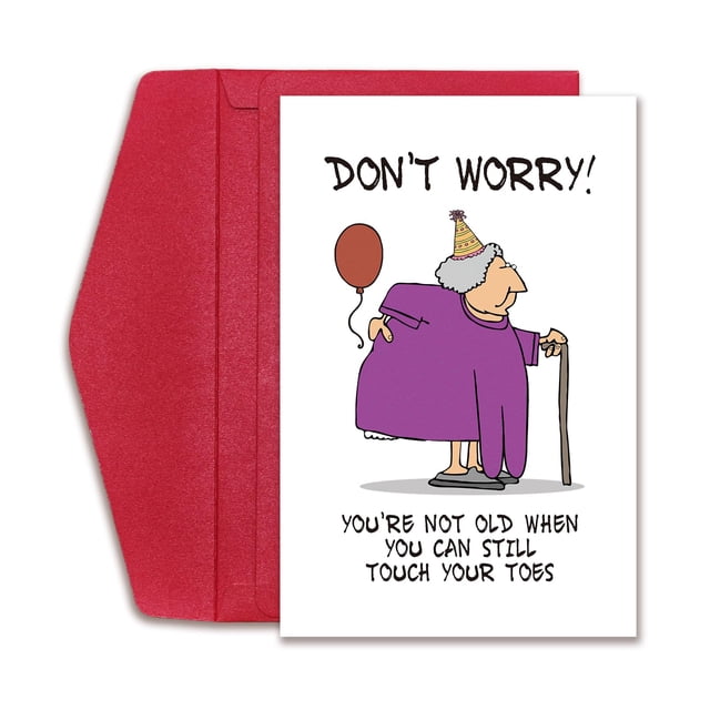 Tarjeta de cumpleaños RollupJoy Funny Rude Friendship para 50 a 90 cumpleaños