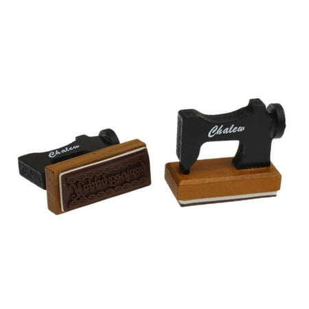Sexy Sparkles Sewing Machine Wooden Rubber Stamp Box -1 pcs Korea DIY decoden Wooden Stamp (Best Silicone For Decoden)