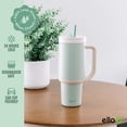 thumbnail image 3 of Vaso Ello Oasis con asa y pajita retráctil, 1,2 L, color pistacho, 3 of 7