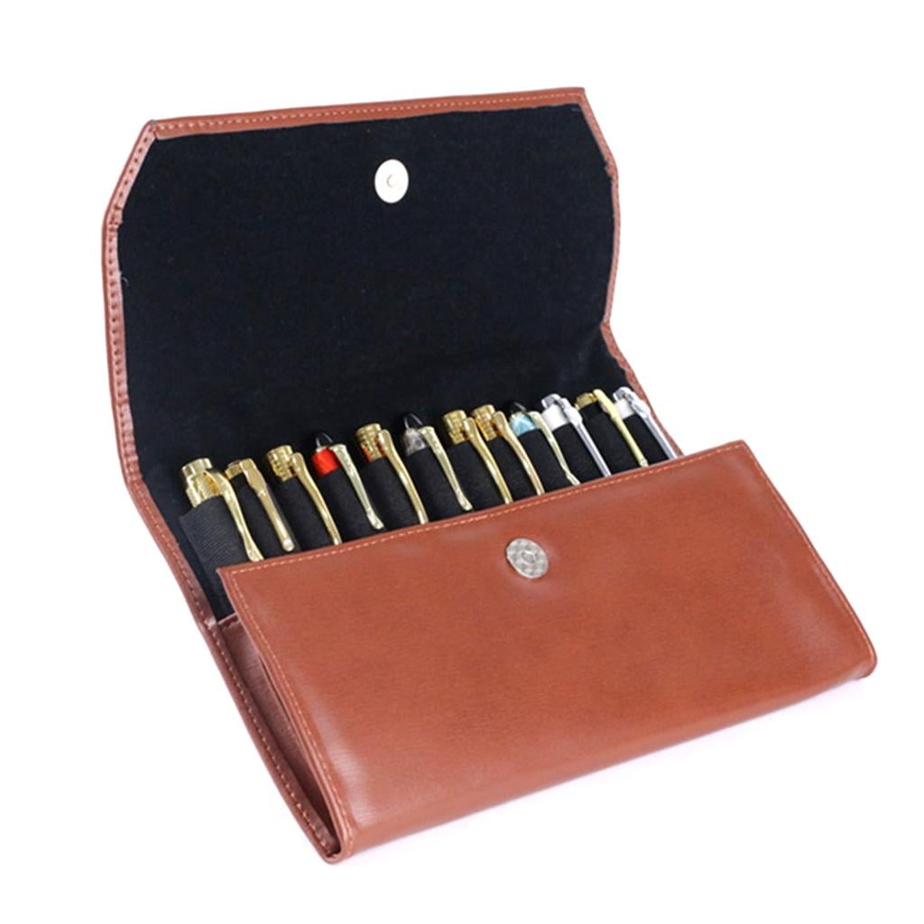Giaone Pen Bag 12 Compartments Soft Lining Magnetic Closure Design for Fountain Pen