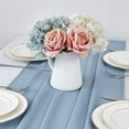thumbnail image 3 of Dalrosia Chiffon Table Runner, 29x120 Inches Sheer Wedding Valentines Day Table Runners for Bridal & Baby Shower, Birthday Party Table Decorations, 3 of 7