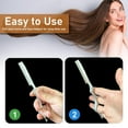 thumbnail image 5 of Hair Cutting Razor, Hair Razors For Cutting Hair Professional Styling Razor with Replacement Stainless Steel Blades for Salon/Home -11PCS Silver, 5 of 12