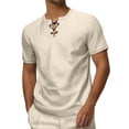 thumbnail image 1 of Xdzjlr Men's Shirts Plus Size Short Sleeved Trendy Men T Shirts,L, 1 of 8