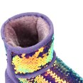 thumbnail image 5 of Kushyshoo Girls Snow Boot Purple Sparkle Sequins Winter Boots Lightweight for Big Kids Size 1, 5 of 8
