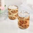 thumbnail image 5 of 2 Pack Qtip Holder Dispenser Chocolate Cookies Clear Plastic Storage Apothecary Jars for Cotton Swabs Balls Pads Floss, 5 of 7
