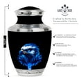 thumbnail image 2 of KARYLIZ Blue Eagle Urns - Cremation Urns - Urn for Ashes Adult Male, Urn for Ashes for Women, Cremation for Human Ashes Adult Man, Memorial Funeral For Mom & Dad (Size 10 Inch), 2 of 2