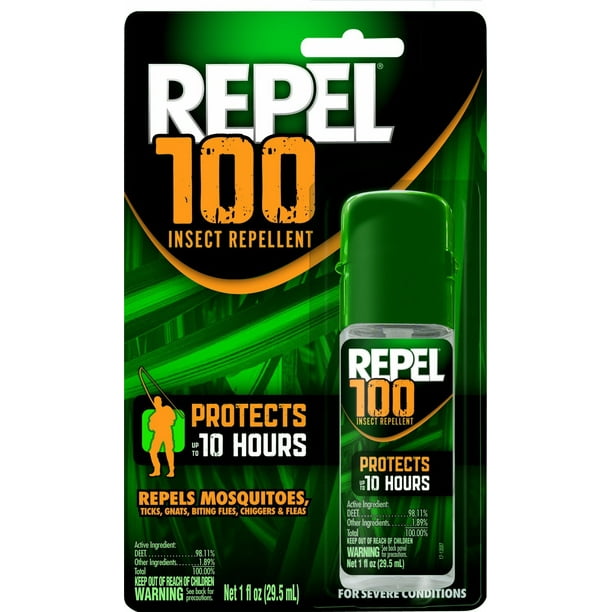 6 Pack Repel 100 Deet Insect Repellent 1 oz Pump Spray Each