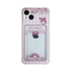 thumbnail image 1 of Funda transparente con patrón de Hello Kitty para iPhone, carcasa suave de TPU con ranura para tarjeta y soporte de bolsillo para modelos 7, 8, 14 Plus, 13, 12, 11 Pro Max, X, XR, XS Max Fivean unisex, 1 of 2