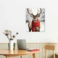 thumbnail image 2 of PRATYUS Winter Decor Gallery Wall Art Prints,Nature Wall Art Prints,Deer Print Reindeer Print, Scandinavian Poster Nordic Decor,Christmas Wall Art 16x20 Inch, 2 of 3